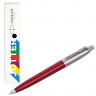Ручка шариковая PARKER 'Jotter Plastic CT', корпус красный, ежедневник А5 красный, пакет, 880897