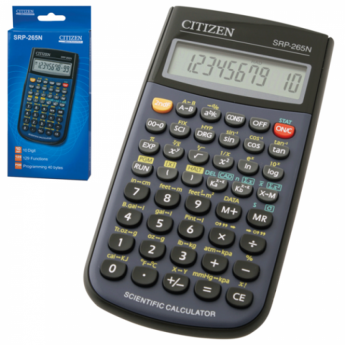 Калькулятор CITIZEN инженерный SRP-265N, 8+2 разрядов, питание от батарейки, 154*80мм