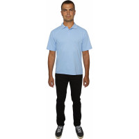 Рубашка Поло муж.голубой L