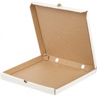 Короб картонный для пиццы 350х350х40мм Т-23 беленый 10шт/уп, комплект 10 шт