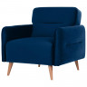 Кресло _ХД Finsoffa HYGGE Relax 1, раскл. тк. велюр Formula 788 т.синий