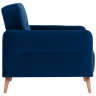 Кресло _ХД Finsoffa HYGGE Relax 1, раскл. тк. велюр Formula 788 т.синий