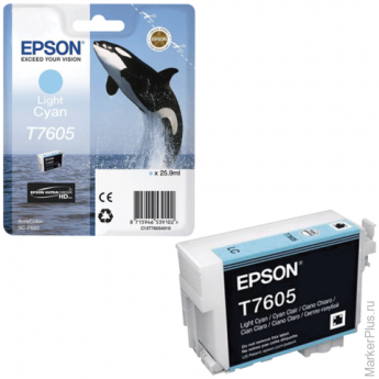 Картридж струйный EPSON (C13T76054010) Epson SC-P600, светло-голубой, оригинальный
