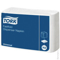 Салфетки бумажные диспенсерные Tork "Universal"(N2), 1 слойн., 25*30см, белые, 250шт.