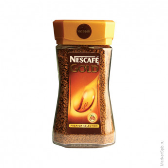 Кофе растворимый Nescafe "Gold", сублимированный, стеклянная банка, 190г