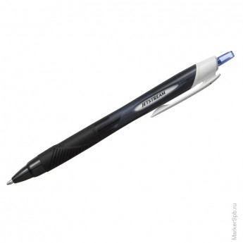 Ручка шариковая автоматическая "Jetstream SXN-150 RT", синяя, 1мм, грип, цвет корпуса: черный