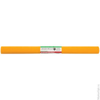 Бумага крепированная 50*250 см, 32 г/м2, светло-оранжевая, в рулоне