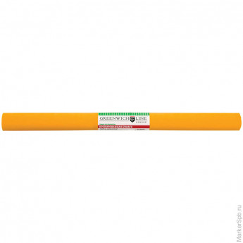 Бумага крепированная 50*250 см, 32 г/м2, светло-оранжевая, в рулоне 10 шт/в уп