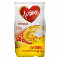 Завтрак хлопья кукурузные Любятово, 600г