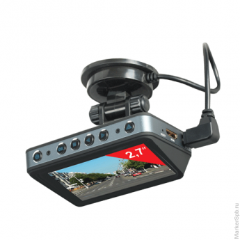 Видеорегистратор автомобильный SONNEN DVR-560, FullHD, 120°, экран 2,7'', GPS, G-сенсор, microSD, HD