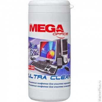 Салфетки ProMega Office Ultra Clean в тубе, комплект 50 шт Салфетки ProMega Office Ultra Clean в тубе, комплект 50 шт