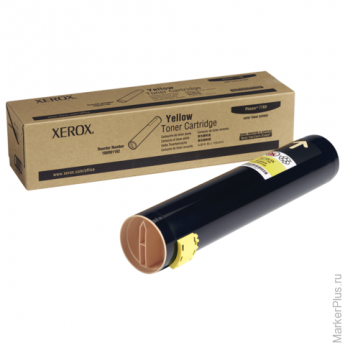 Тонер-картридж XEROX (106R01162) Phaser 7760, желтый, оригинальный, ресурс 25000 стр.