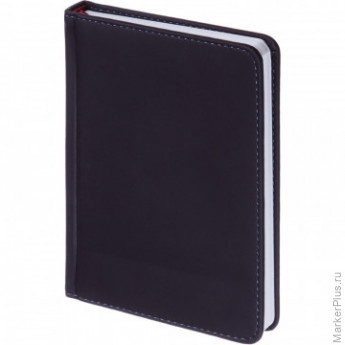Ежедневник недат. A6+, 136л, VELVET темно-синий navy 3-495/16