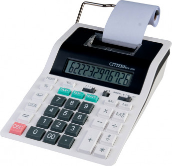 Калькулятор с печатью 12 разрядов, 147*226*68 мм, 2-цветная печать
