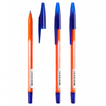 Ручка шариковая Стамм "333 Orange" синяя, 0,7мм, 50 шт/в уп