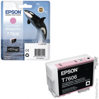 Картридж струйный EPSON (C13T76064010) Epson SC-P600, светло-пурпурный, оригинальный