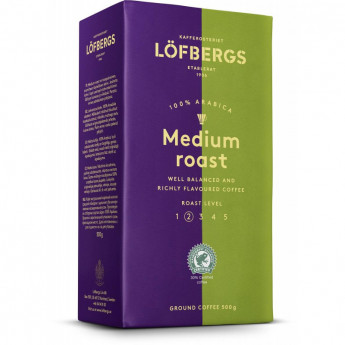 Кофе молотый Lofbergs Medium Roast, 500г