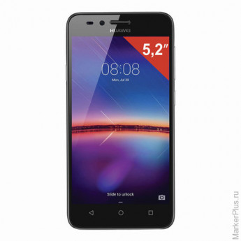 Смартфон HUAWEI Y3 2017, 2 SIM, 5", 3G, 2/5 Мп, 8 ГБ, MicroSD, серый, пластик, 51050NCW