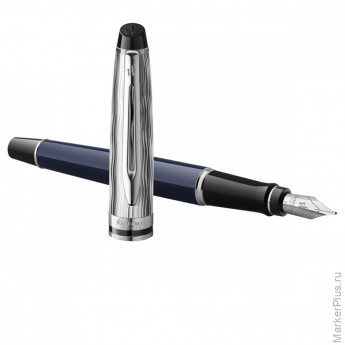 Ручка перьевая Waterman "Expert SE Deluxe Blue CT" синяя, 0,8мм, подарочная упаковка Ручка перьевая Waterman "Expert SE Deluxe Blue CT" синяя, 0,8мм, подарочная упаковка