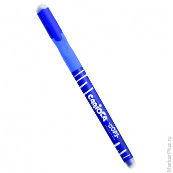 Ручка гелевая стираемая Carioca "OOPS", синяя, грип, 0,7мм, 12 шт/в уп