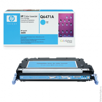 Картридж лазерный HP (Q6471A ) ColorLaserJet 3600, голубой, оригинальный, ресурс 4000 стр.