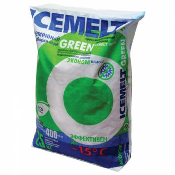 Реагент антигололедный 25 кг, ICEMELT Green ("Айсмелт Грин"), до -15С, мешок