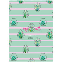 Скетчбук 80л. А5 7БЦ BG 'My cacti', матовая ламинация, белый блок