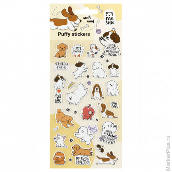 Наклейки объемные MESHU "Best friend", 10*23см, пакет европодвес