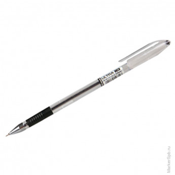 Ручка шариковая "ULTRA L-30", черная, 0,7мм, грип 12 шт/в уп