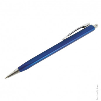 Ручка шариковая автоматическая "Profi", синяя, 0,5мм, алюмин. корпус, ассорти