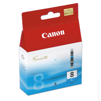 Картридж струйный CANON (CLI-8C) Pixma iP4200/4300/4500/5200/5300, голубой, оригинальный, 0621В024