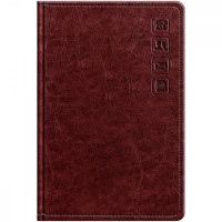 Телефонная книга А7, 64л., кожзам, BG "Nebraska. Dark red", с вырубкой
