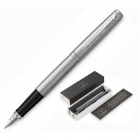Ручка перьевая Jotter FP Stainless steel CT, синяя, средняя 2030946 Франция