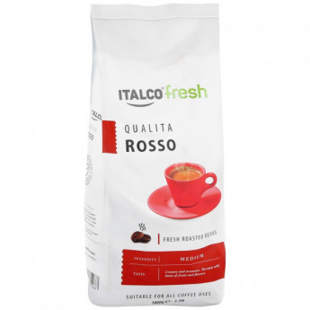 Кофе Italco Qualita Rosso в зернах,жареный, 1кг