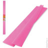 Цветная бумага крепированная BRAUBERG, плотная, растяжение до 45%, 32 г/м2, рулон, розовая, 50х250 см, 126532