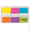 Закладки самоклеящиеся POST-IT Study, пластиковые, 25 мм, 6 цветов х 10 л., 680-EG-ALT