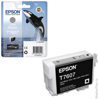 Картридж струйный EPSON (C13T76074010) Epson SC-P600, серый, оригинальный