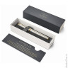 Ручка перьевая PARKER "IM Premium Warm Silver GT", корпус серебристый, анодированный алюминий, позолоченные детали, 1931684, синяя