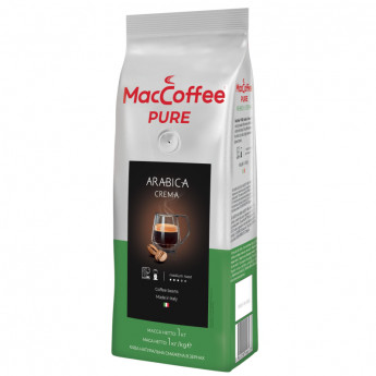 Кофе в MacCoffee PURE Arabica Crema зернах , 1 кг