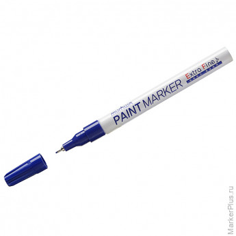 Маркер-краска MunHwa "Extra Fine Paint Marker" синяя, 1мм, нитро-основа, 12 шт/в уп Маркер-краска MunHwa "Extra Fine Paint Marker" синяя, 1мм, нитро-основа, 12 шт/в уп