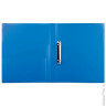 Папка на 2 кольцах БЮРОКРАТ, 27 мм, синяя, внутренний карман, до 150 листов, 0,7 мм, 0827/2Rblu