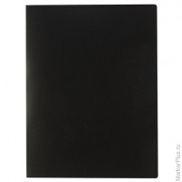Папка на 4 кольцах STAFF, 25 мм, черная, до 170 листов, 0,5 мм, 225725