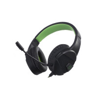 Гарнитура игровая Harper Gaming GHS-X15, проводная, 2,4м, черный / зеленый