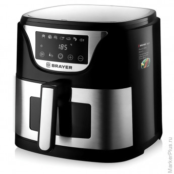Аэрогриль BRAYER BR2037, 1500 Вт, 5 л, 7 программ, таймер, сенсорное управление, нерж