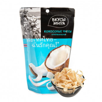 Чипсы Вкусы мира кокосовые,оригинальные, 40г