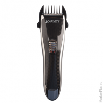 Машинка для стрижки волос SCARLETT SC-HC63054, мощность 3 Вт, 2 насадки, аккумулятор