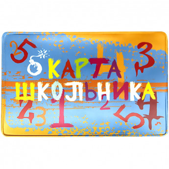 Обложка-карман для карт и пропусков ДПС "Школьник", 64*96мм, ПВХ 25 шт/в уп