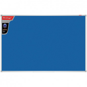 Доска фетровая Berlingo 'Premium', 60*90см, синяя, алюминиевая рамка
