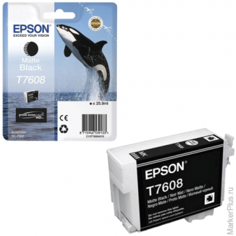 Картридж струйный EPSON (C13T76084010) Epson SC-P600, черный матовый, оригинальный