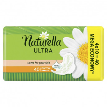 Прокладки женские гигиенические Naturella 'Ultra Normal Quatro Camomile', 40шт., комплект 40 шт